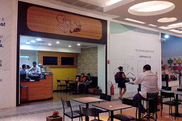 •Loja da Crepe Café – Shopping Jardim Sulacap.
 – Projeto de interior e Complementares-